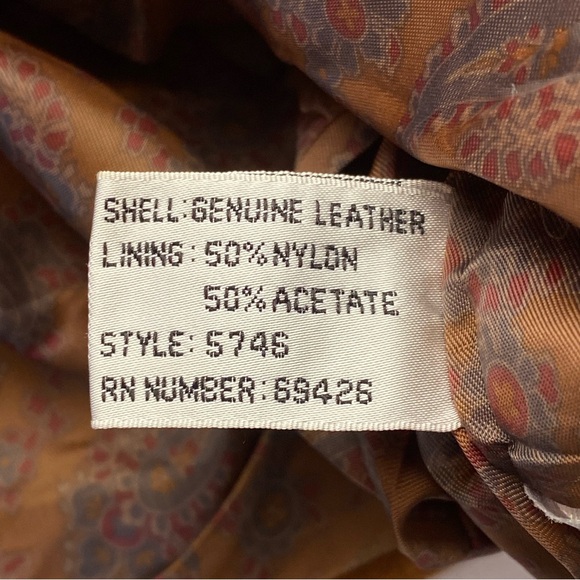 Vintage 1970s Wilsons Leather Camel Suede Cropped Waistcoat Size Large Rare Find - Picture 11 of 16